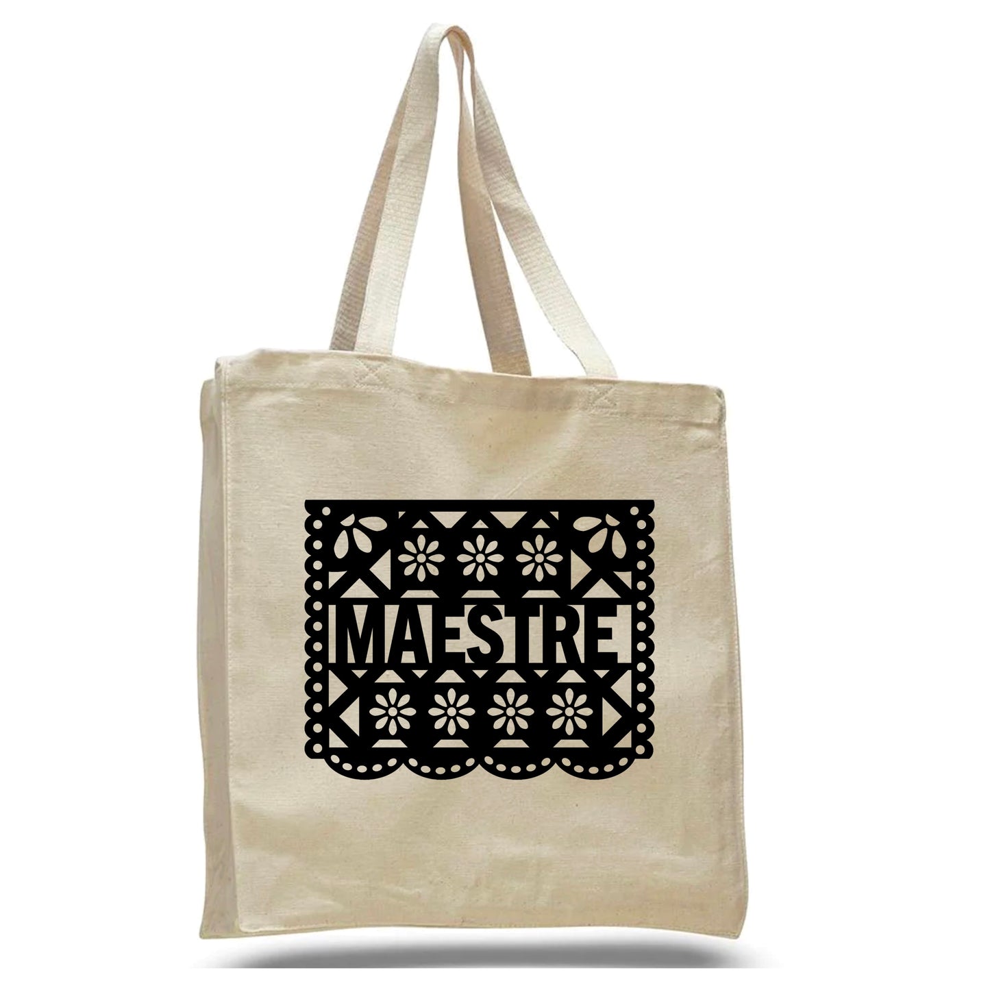 Teacher Maestra Canvas Tote Bag (Customizable)