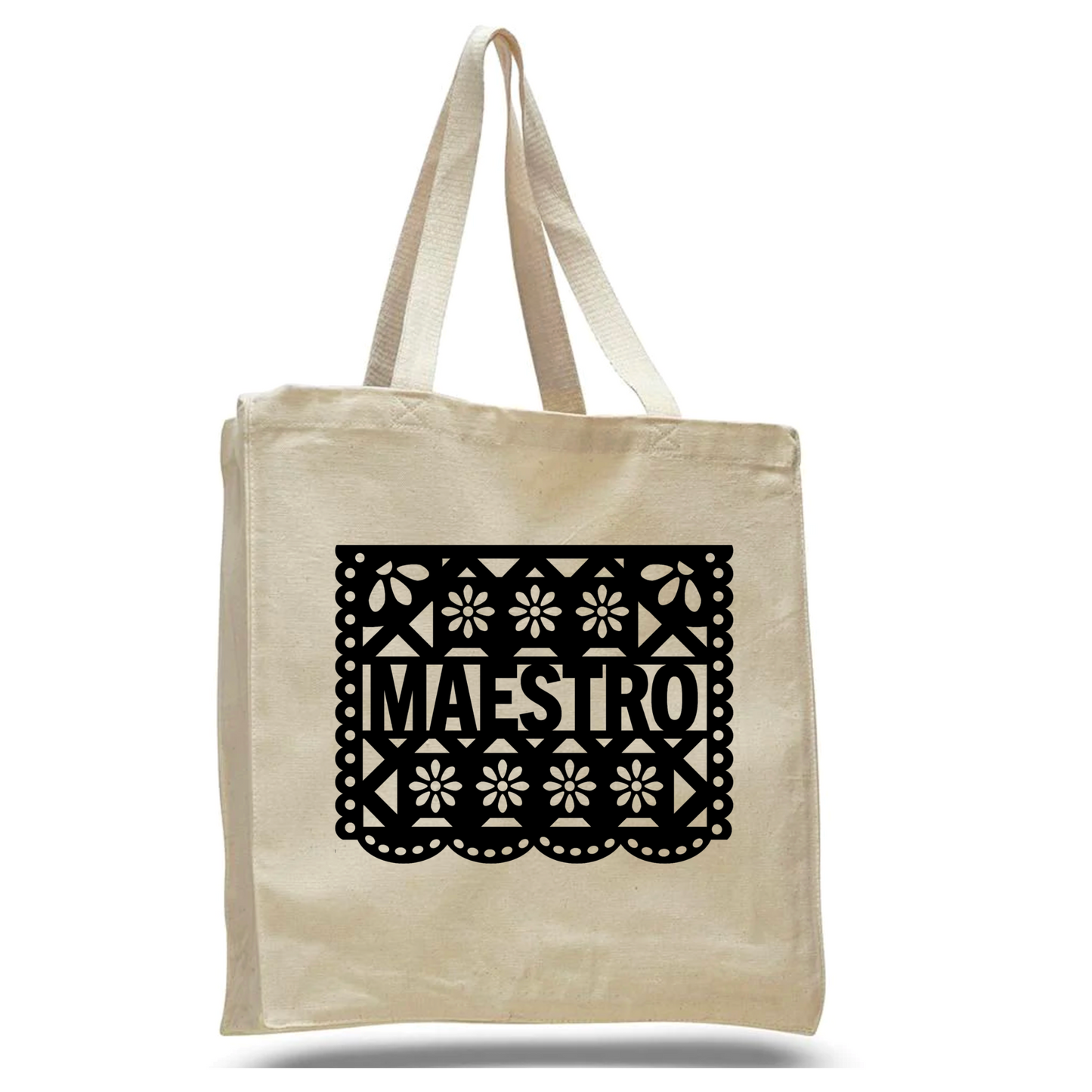 Teacher Maestra Canvas Tote Bag (Customizable)