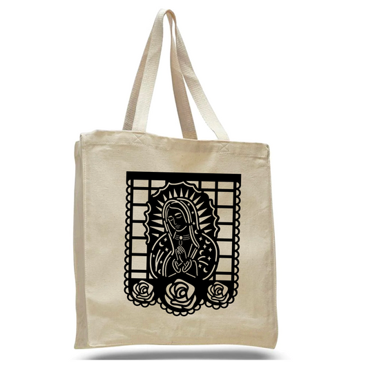 Virgencita Canvas Tote Bag